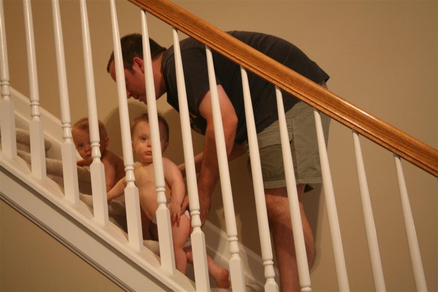 Climbing stairs…