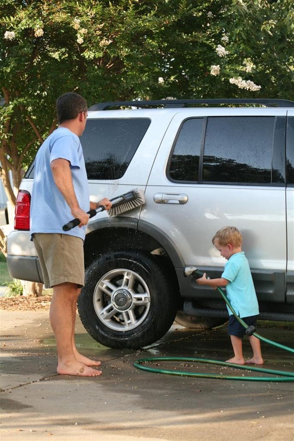 At the car wash….