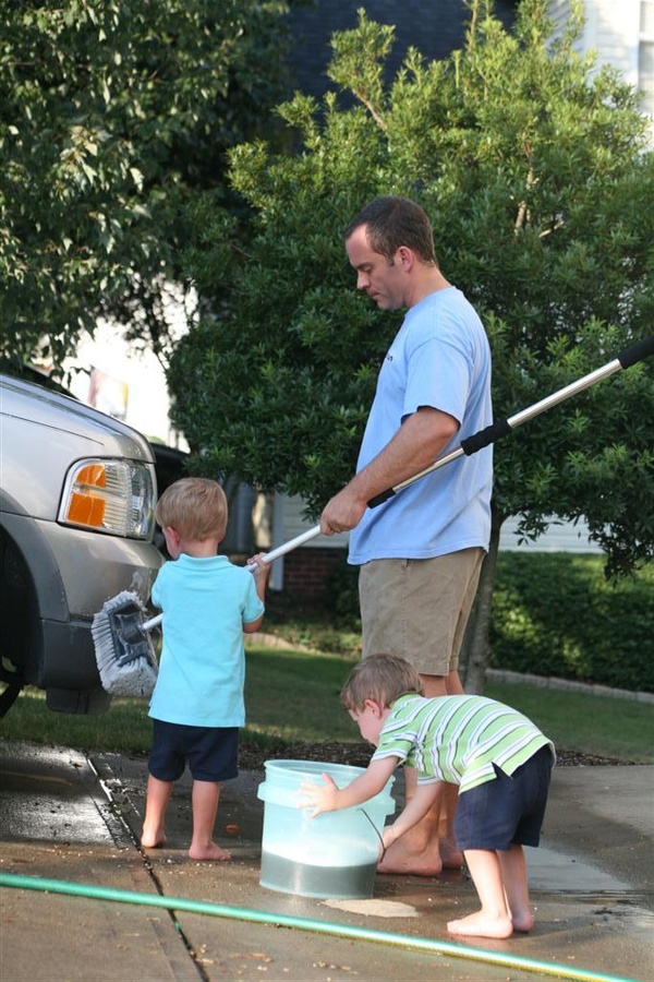 Helping Dad